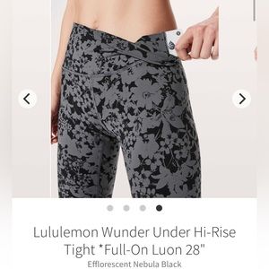 Lululemon Wunder Under Hi-Rise Tight Full-On Luon 28"